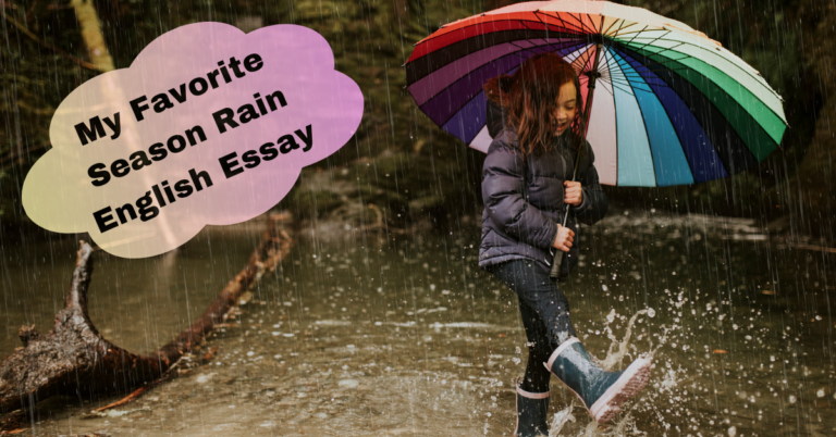 My Favorite Season Rain English Essay