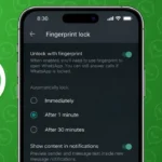 How to Protect WhatsApp Using Face ID or Fingerprint Authentication