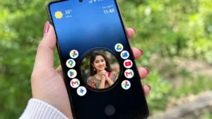 Nocebo Launcher showing a customized Android home screen
