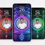 Batix Charging Photo app showing a customized Android charging screen with photo and animation effects