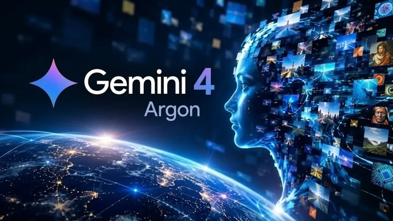 Google Gemini 4 Argon AI model shown on a laptop screen